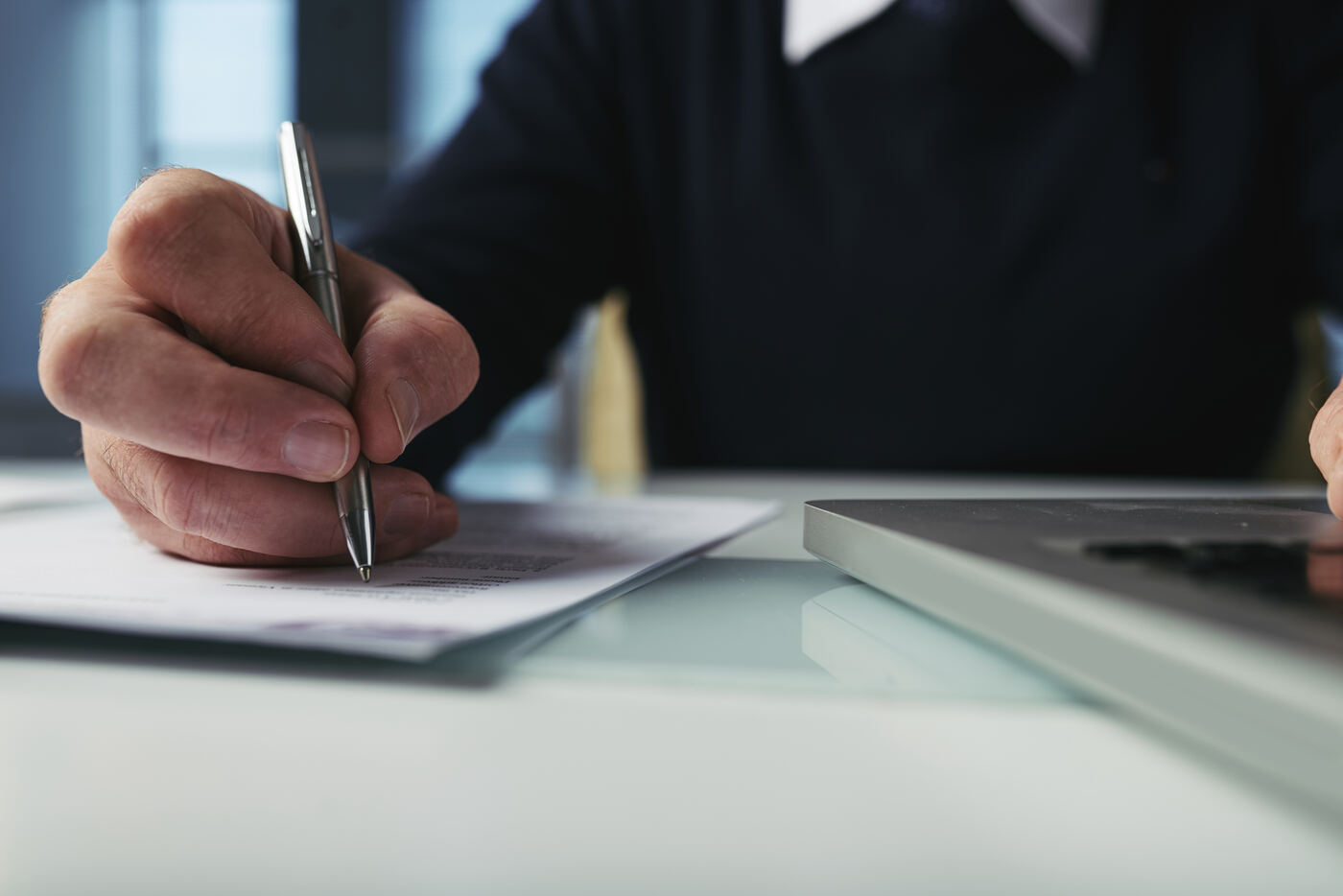 Assinatura de contrato